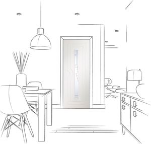 Picture of Pre-Finished Internal White Potenza with Clear Glass
1981 x 762 x 35mm (30")