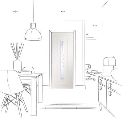 Picture of Pre-Finished Internal White Potenza with Clear Glass
1981 x 762 x 35mm (30")