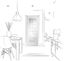 Picture of Pre-Finished Internal White Severo with Clear Bevelled Glass
1981 x 686 x 35mm (27")