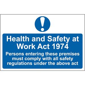 Picture of Health & Safety At Work Act
Safety Sign 200x300   0019