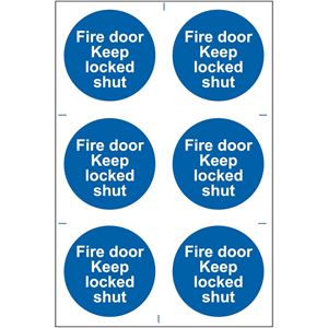 Picture of Fire Door Keep Locked Shut
Safety Sign 200x300   0153