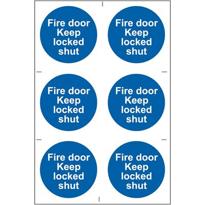 Picture of Fire Door Keep Locked Shut
Safety Sign 200x300   0153