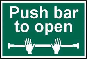 Picture of Push Bar To Open
Safety Sign 200x300   1523