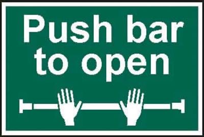 Picture of Push Bar To Open
Safety Sign 200x300   1523