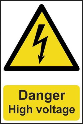 Picture of Danger Hign Voltage
Safety Sign 200x300   0761