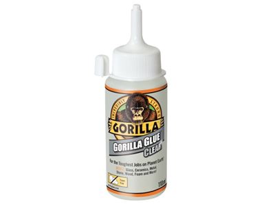 Picture of Gorilla Glue Clear 110ml
crystal clear foam free
bonds glass; ceramics; metal; stone; wood;
foam & more