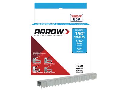 Picture of Arrow T50 Staples 8mm box 1250