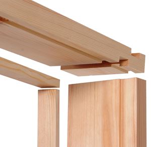 Picture of 38x138 Prepacked Door Lining Certfire BWFAproved  Redwood Imperial Door Fire LiningSets 15mm Groove Reversible Head 2'6" & 2'9"14.5x32 door stops