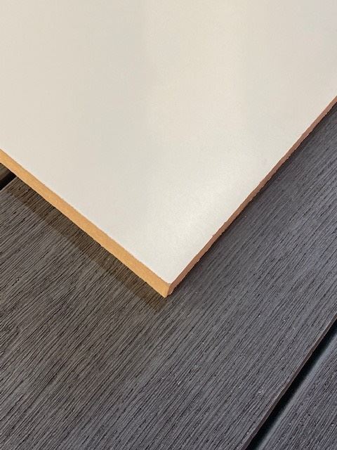 Acrelane Timber. 1220x2440 18mm White Melamine MDF 2 Faces