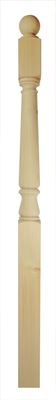 Picture of 90mm  Pine Newel Post Half TulipBurbidge