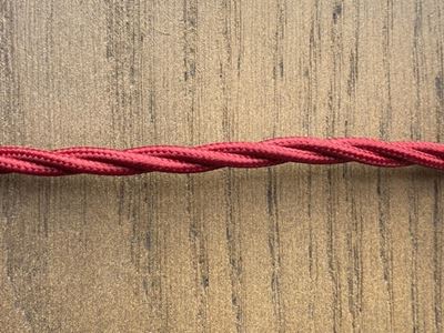 Picture of CB/375/BURGUNDY3 CORE TWISTED BURGUNDY CABLE 0.75