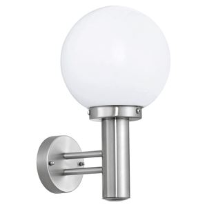 Picture of NISIA WALL LANTERN OUTDOORSTAINLESS STEEL/GLASS 1 X 60W ESEGLO  H 343MM X 200MM