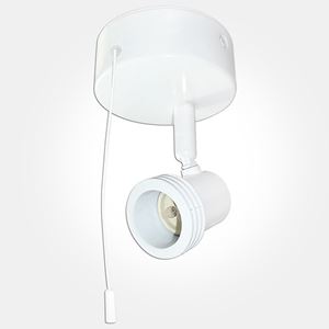 Picture of SPINKLE SINGLE WHITE C/W PULLCORD