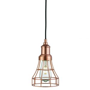 Picture of TAPERED CAGE COPPERMAX H.101CM W.14CM SHADE HEIGHT. 20CM