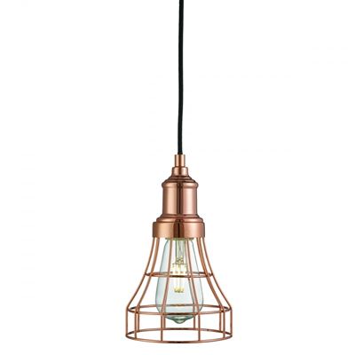 Picture of TAPERED CAGE COPPERMAX H.101CM W.14CM SHADE HEIGHT. 20CM
