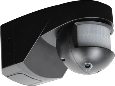 Picture of 1800W/225WLED  200 DEGREE 12MTR RANGE SENSORBLACK WITH MANUAL OVERRIDE