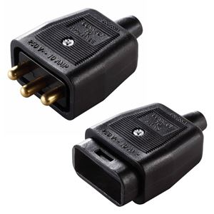 Picture of PL0947408 3 PIN IN LINE CONNECTOR 10A BLACK