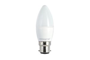Picture of LED CANDLE BC 5.5W NON DIMMABLE 5000K NATURAL WHITEFROSTED 500LMINTEGRAL