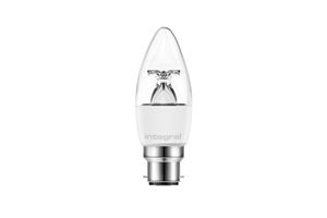 Picture of LED CANDLE BC 4.9W NON DIMMABLE 2700K WARM WHITE CLEAR  470LM INTEGRAL