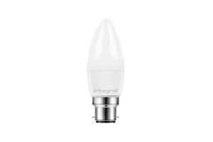 Picture of LED CANDLE BC 5.5W NON DIMMABLE 2700K WARM WHITE FROSTED  470LM INTEGRAL