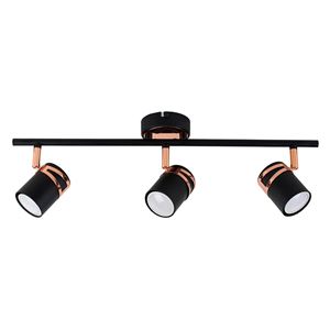 Picture of GARCIA BLACK/COPPER 3 SPOT BAR GU10SUN