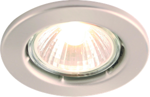 Picture of DGZ10CBR GU10 Steel Ring Downlight SATINCP retaining ring; single clip fix