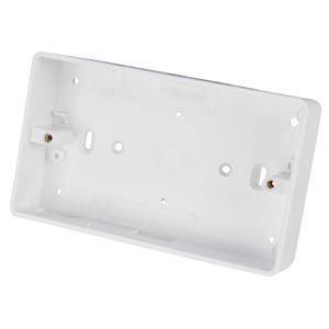 Picture of 2gang Surface PVC Box Round Knock Out20mm conduit KO/25mm trunking KO