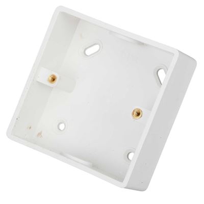 Picture of 1gang Surface PVC Box Round Knock Out20mm conduit KO/25mm trunking KO