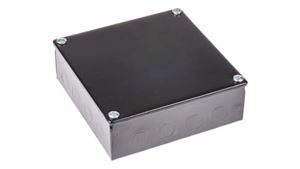 Picture of 4x4x2 Adaptable Black Enamel Knockout Box