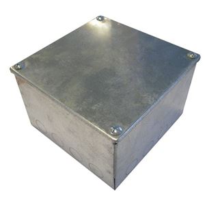 Picture of 6x6x6 Adaptable knockout Box Galv