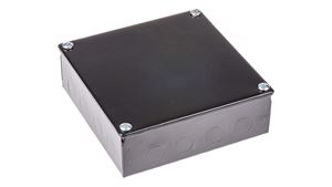Picture of 6x6x2 Adaptable knockout Box Black Enamel