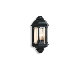 Picture of 8708-1BK School House 1 Wall Light Matt Black.Height: 23cm.Width: 17cm.Projection: 22.Wattage: 1x40W.Dimmable.