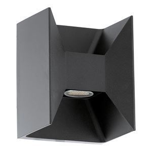 Picture of MORINO OUTDOOR LIGHT LED ANTHRACITECAST ALUMINIUM  2 X 2.5W LED 360 LUMENEGLO  H 180MM X 140MM X 105MM