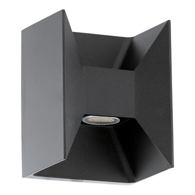 Picture of MORINO OUTDOOR LIGHT LED ANTHRACITECAST ALUMINIUM  2 X 2.5W LED 360 LUMENEGLO  H 180MM X 140MM X 105MM