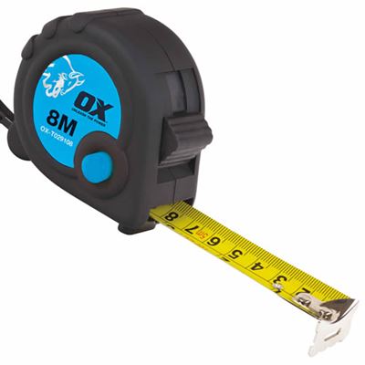 Picture of Ox Trade 8mtr Tape MeasureMetric Only
