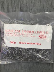 Picture of 500g   15mm Veneer Pins
Prepacked