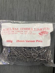 Picture of 500g   25mm Veneer Pins
Prepacked