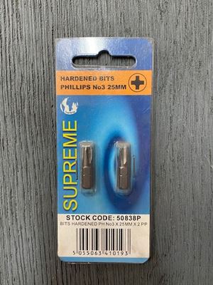 Picture of Supreme PH3 Hardened Bit X2
50838P