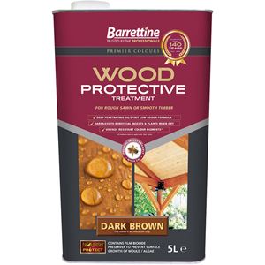 Picture of 5ltr Barrettine Protective Wood Treatment Brown