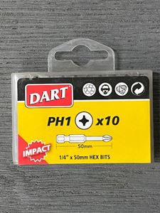 Picture of Dart PH1 50mm Impact Driver Bit pk10