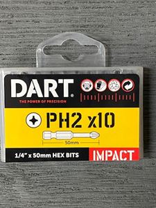 Picture of Dart PH2 50mm Impact Driver Bit pk10