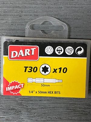 Picture of Dart T30 50mm Impact Driver Bit pk10