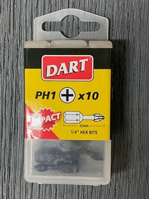 Picture of Dart PH1 Impact Driver Bit - Pk10