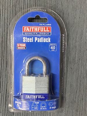 Picture of Faithfull Padlock Laminated Steel 50mm 3keys