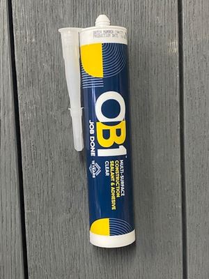Picture of OB1 Tube Clear 290ml 
multi surface construction sealant & adhesive 