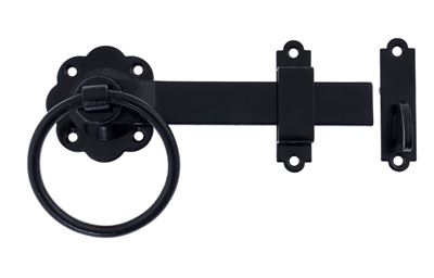 Picture of Gate Latch Set BLK 152mm