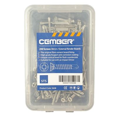 Picture of 38mm No More Ply External Render Board Screws STS (Box 250)