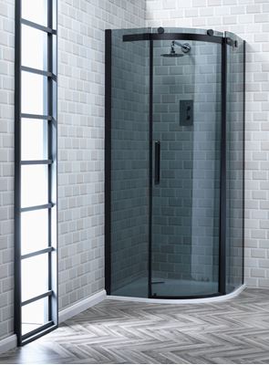 Picture of ASCENT Premier Roller Quadrant Enclosure RH - Smoked Glass900x900x2000mm