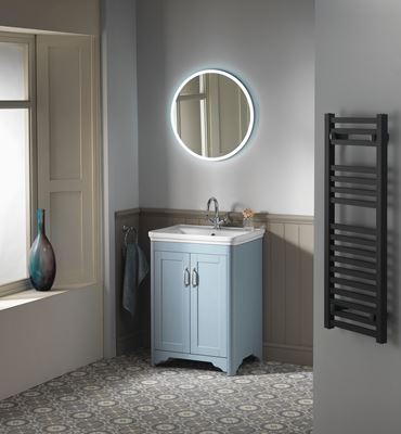 Picture of RIMINI 60 2-Door Base Unit- Ash Grain Denim (including 2 handles) 600x465x800mm
