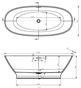 Picture of RIMINI Freestanding Bath with Pre-Fitted Click-Clack Waste 1700x750mm